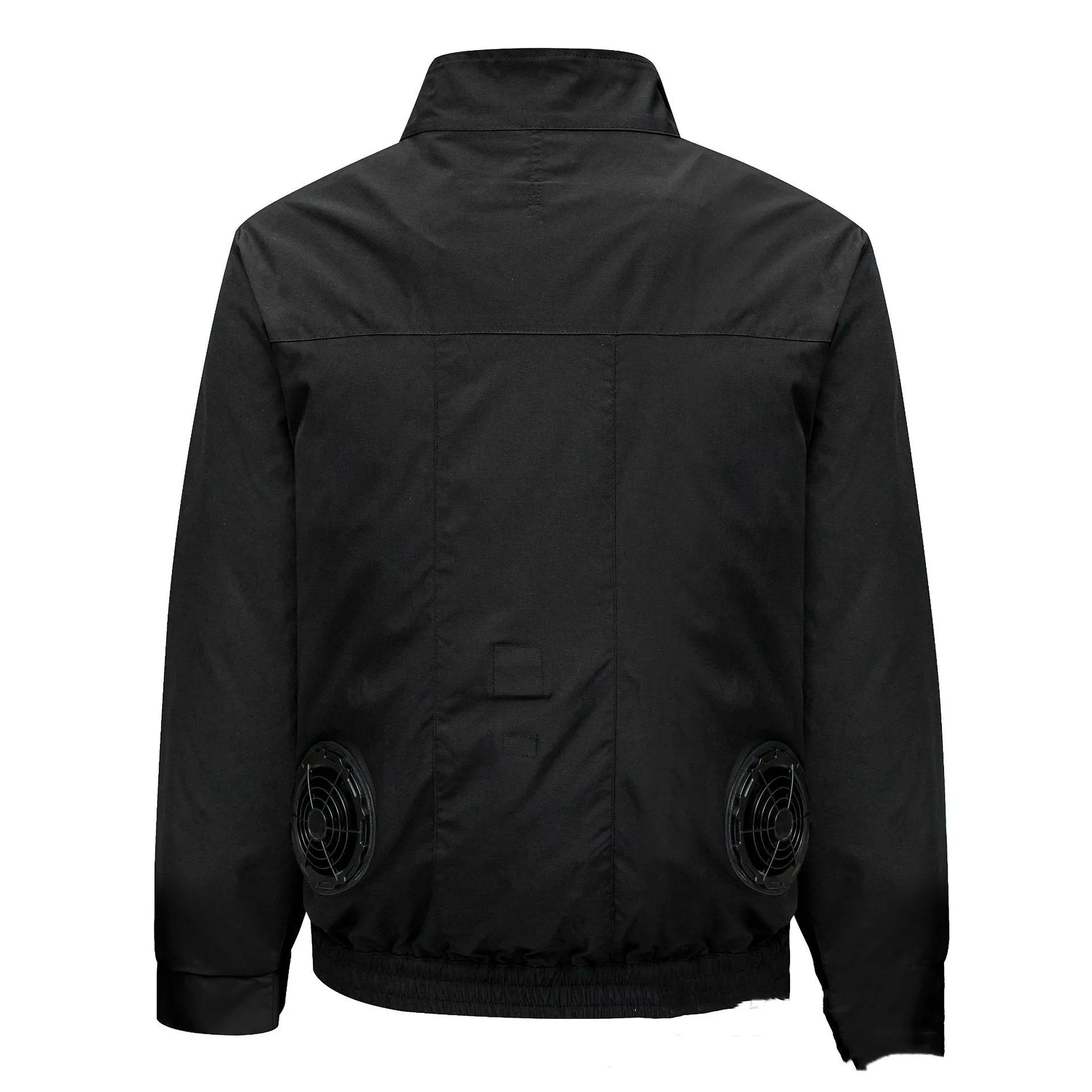 Smart air conditioning jacket with ventilation holes and fan for summer outdoor work