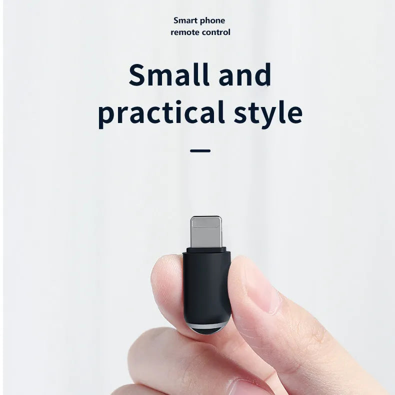 Black capsule infrared remote control emitter for iPhone iPad with Lightning, Type-C, Micro-USB interfaces