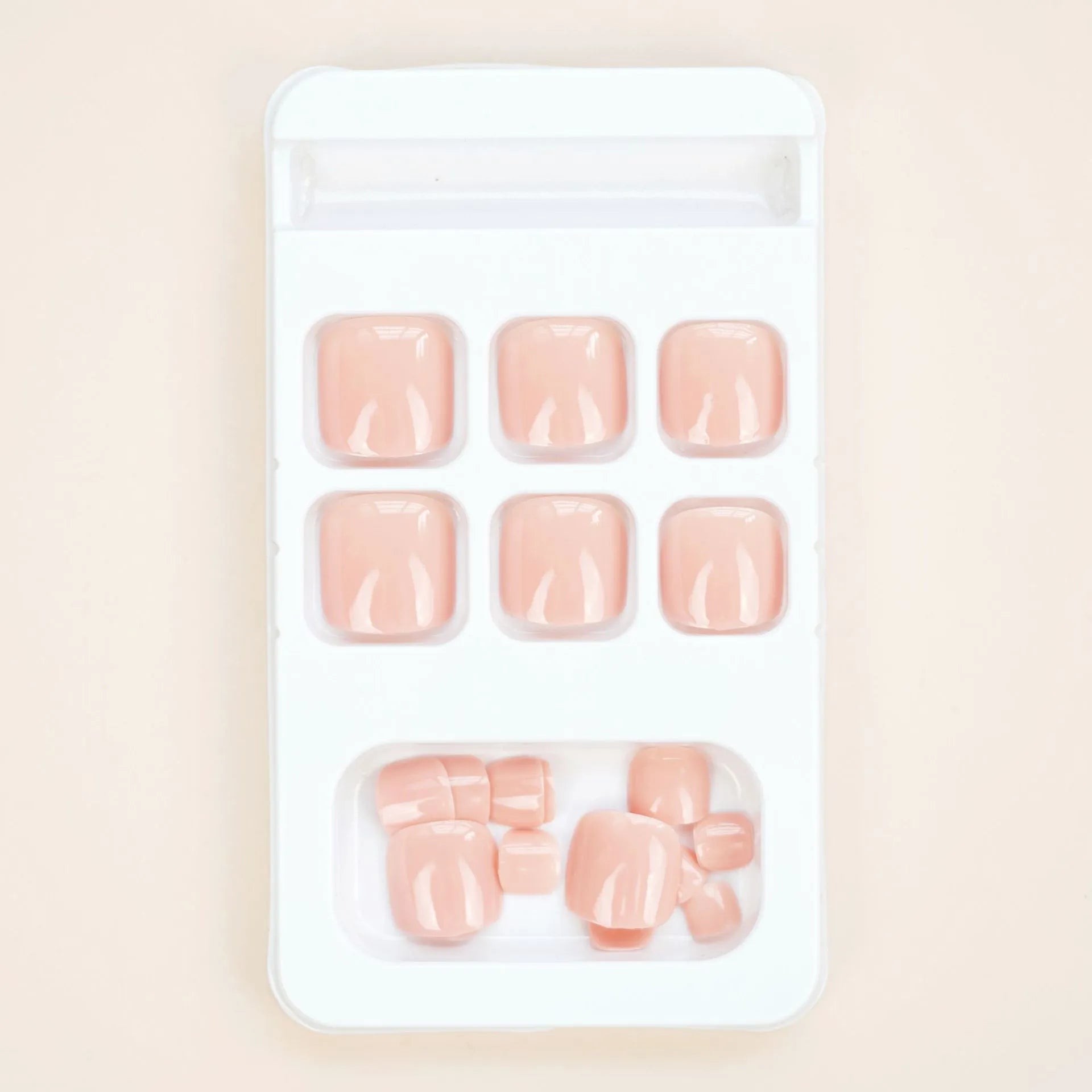 Fashion personality toe nail stickers in J-52 skin colour with glue type adhesive