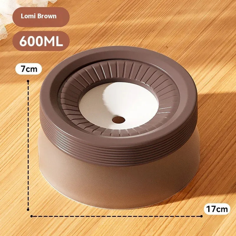 Green suspended pet water bowl and plate for dogs and cats