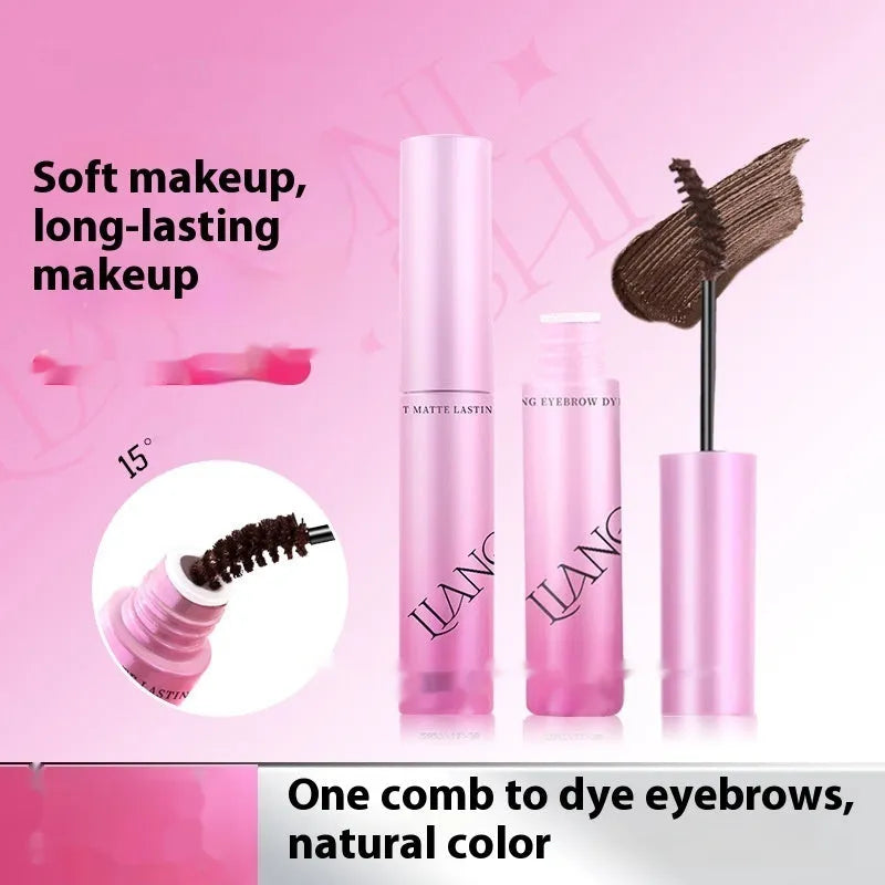 Velvet Fog eyebrow cream in compact with four natural shade options shown