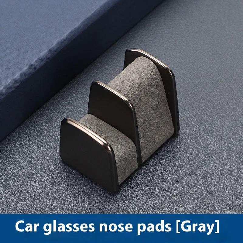 Zinc alloy leather car dashboard sunglasses clip in four colour options