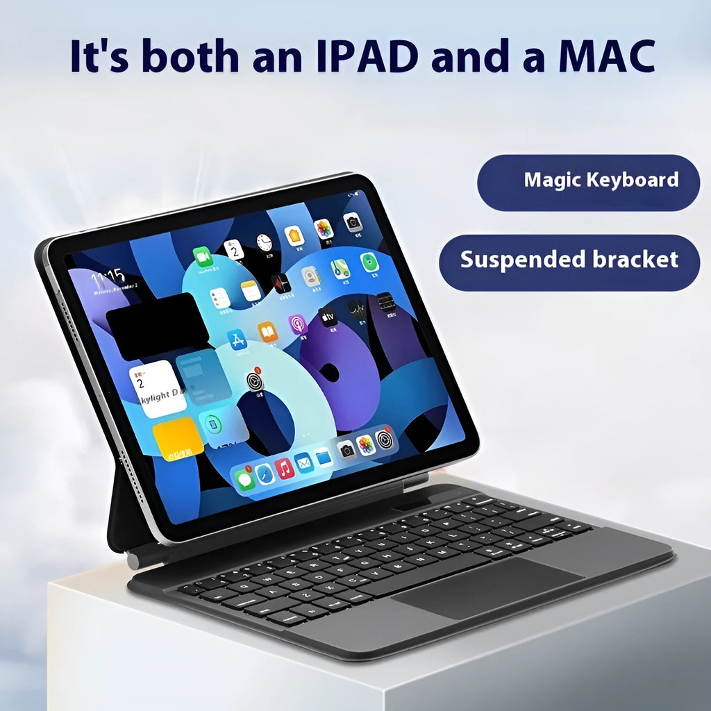 iPad Bluetooth keyboard case with magnetic protective cover in multiple colours for iPad Pro and Air tablets