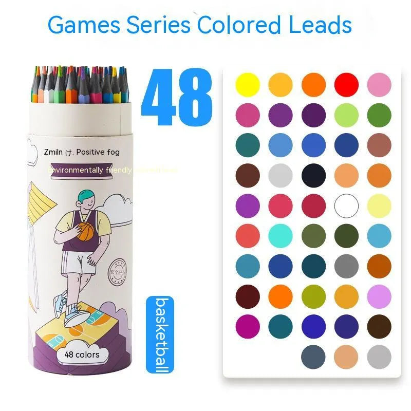 Zhenglin Sports Series colour pencil set in assorted colours with paper barrel