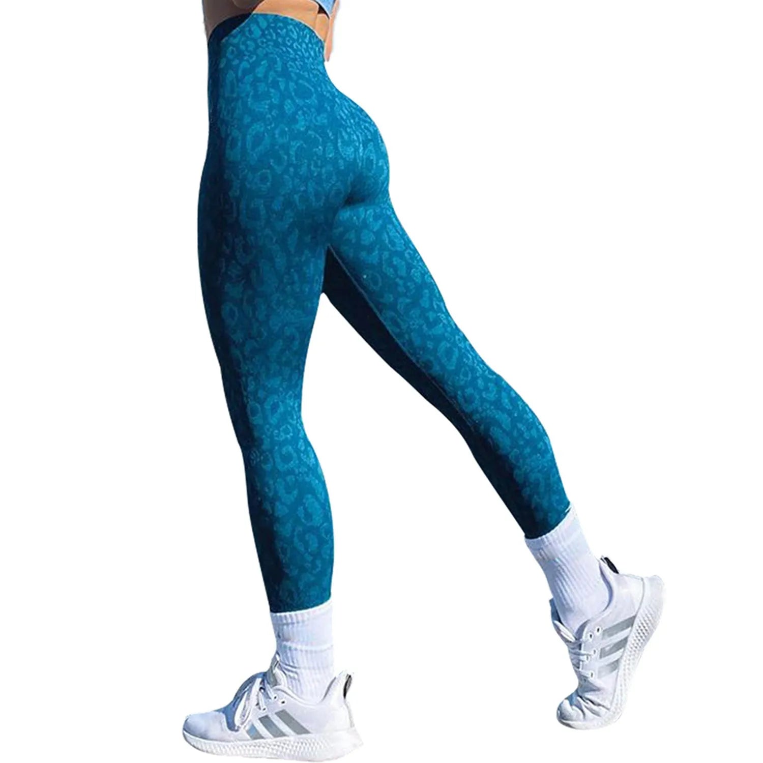 Women's push up booty leggings in a camouflage pattern for gym and yoga workouts.