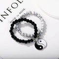 Alloy eight-diagram shaped appetizer bracelet with electroplated finish.