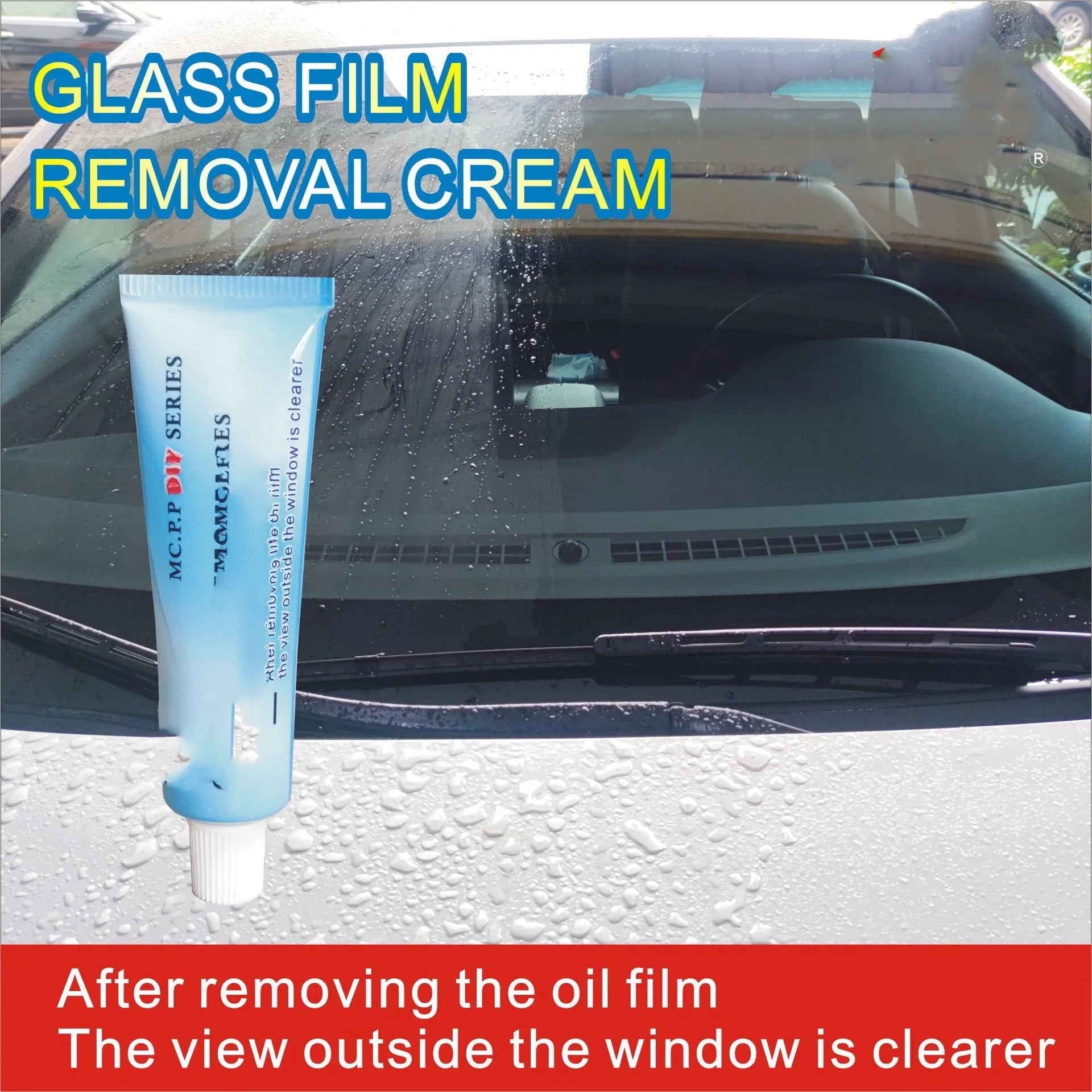 15ml white liquid automotive glass rainproof anti-fog agent in English packaging