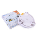 White electric cat toy automatic rotating turntable 32cm diameter ABS plastic