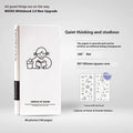 Paper plaid mesh notebook with simple design and included stickers for children's writing