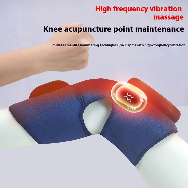 Airbag Blue Single self-heating knee massager for joint hot compress therapy