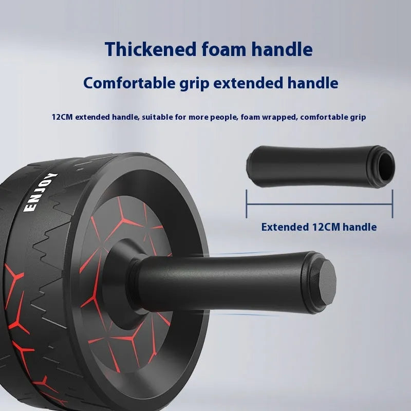 Abdominal wheel fitness equipment in flame red colour for core workouts and belly shaping exercises