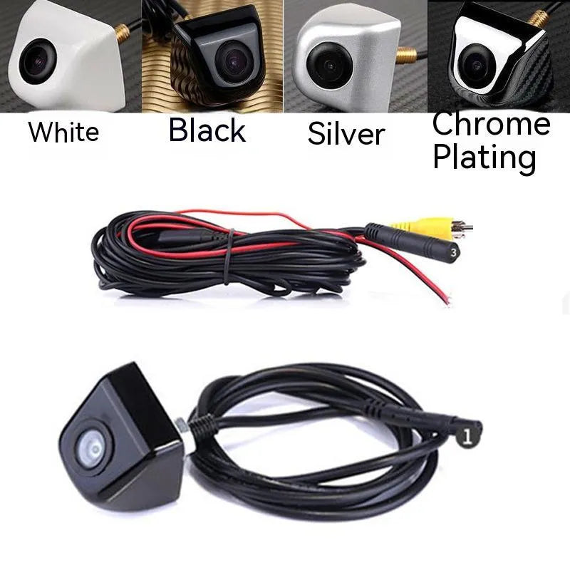 Screw plug-in HD waterproof car rearview camera with metal shell in multiple colour options