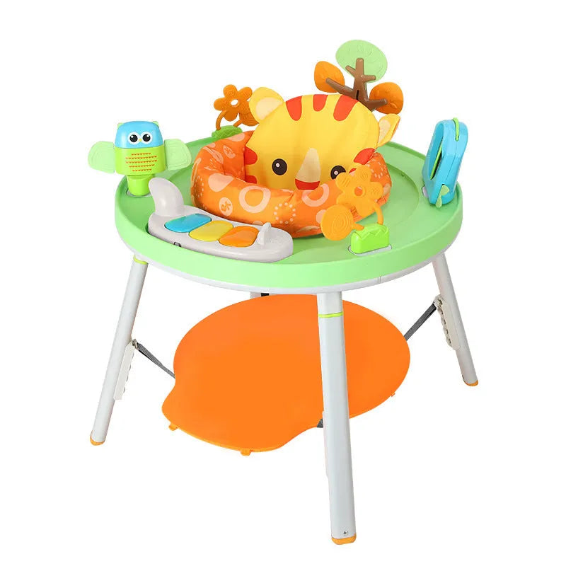 Baby jumping chair gymnastic rack in duck or lion style with interactive toys