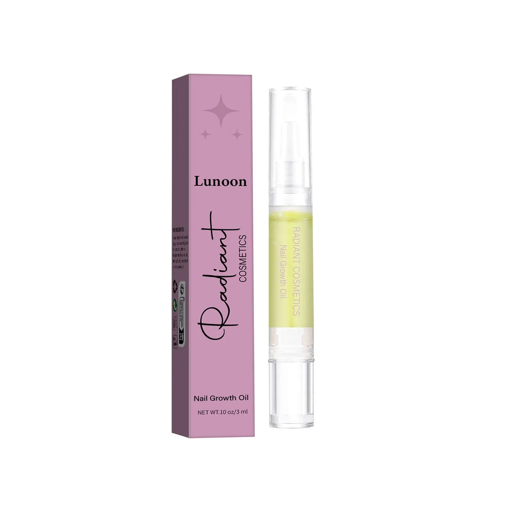 3ml nail growth treatment oil bottle with application brush for wash-free nail care
