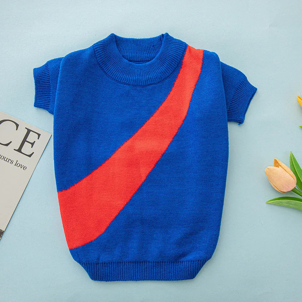 Wool knit dog sweater for corgis and poodles in casual style with colour options