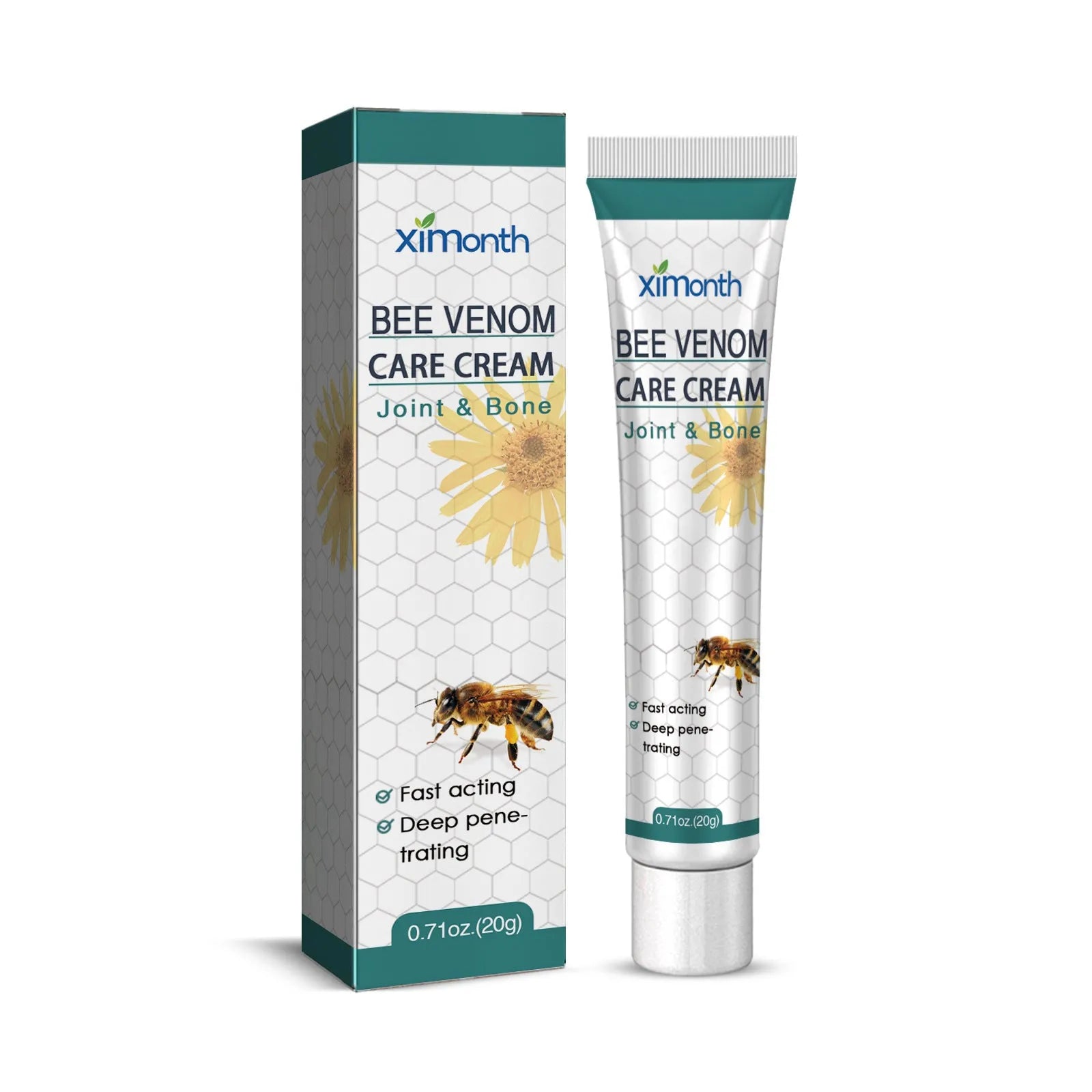 20g tub of Joint Pain Massage Care Cream, a cooling gel for muscle and joint relief.