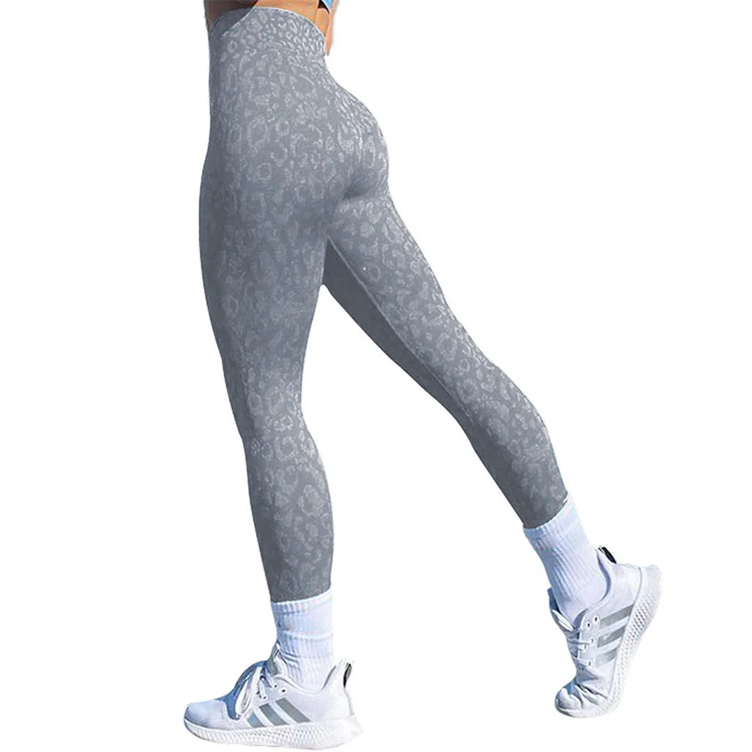 Women's push up booty leggings in a camouflage pattern for gym and yoga workouts.