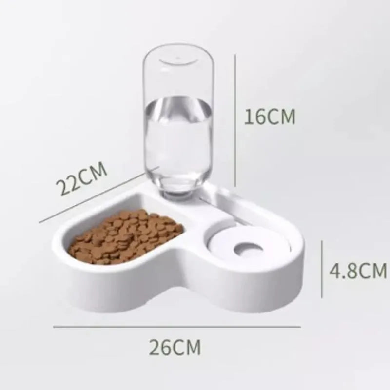 White compact cat water fountain with filtration system for indoor use