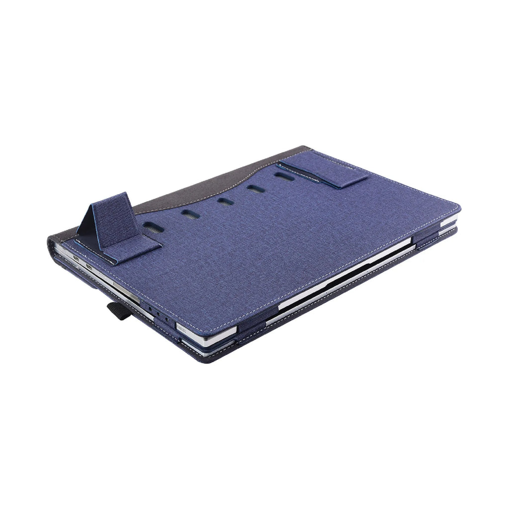 Black imitation leather protective sleeve case for Microsoft Laptop6 laptop