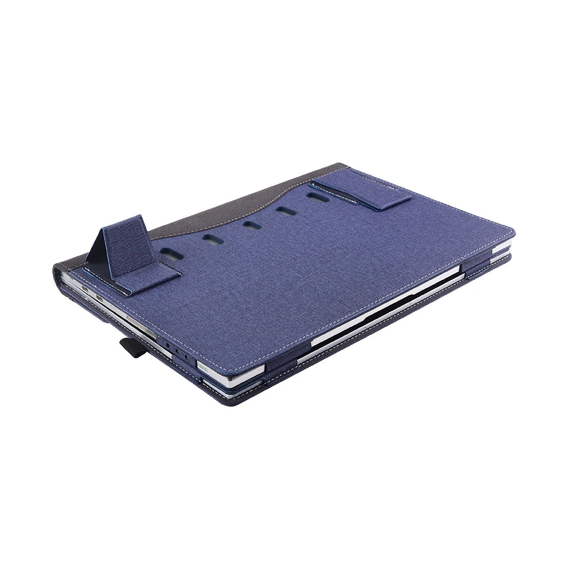 Black imitation leather protective sleeve case for Microsoft Laptop6 laptop
