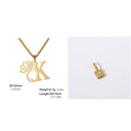 Gold and silver stainless steel fashion necklaces with a cross chain design and matching pendants.
