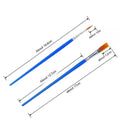 Children's graphic art gouache pen set with flat and hook line pens on a white background