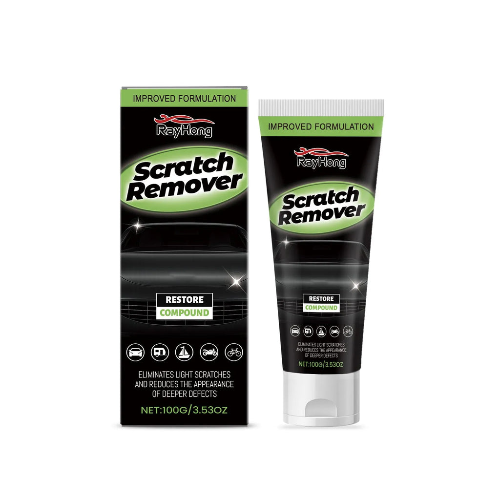 100g car scratch recovery cream tube with applicator sponge for automotive paintwork imperfections