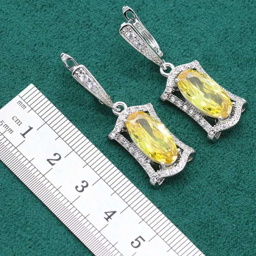 Women's anti-allergy zircon dinner jewellery set showing matching necklace, earrings, ring, and bracelet in alloy with snake bone chain