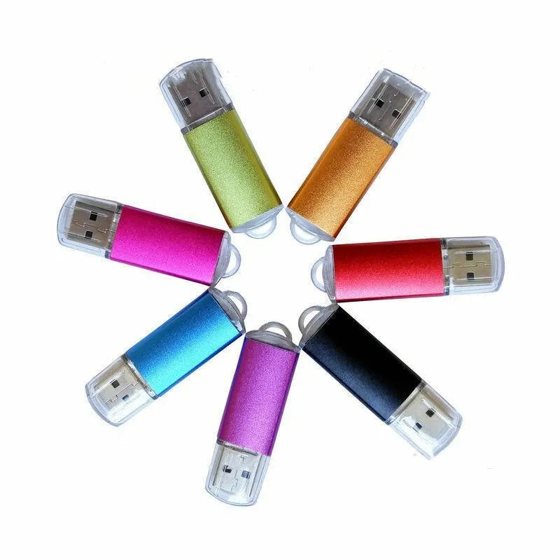 USB software protection dongle with metal shell in various colours for hardware-based encryption and licensing