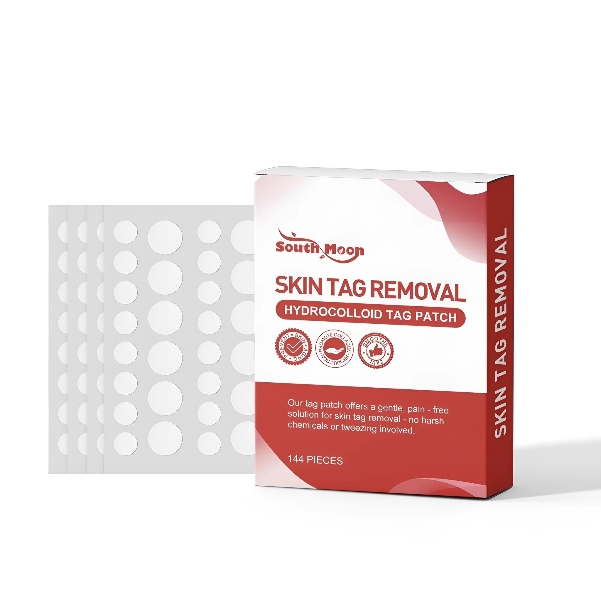 Transparent skin removal care patches with mint leaf extract in pack of 144