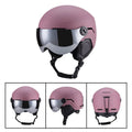 Unisex skiing helmet cover with integrated molding PC shell and EPS liner in black colour