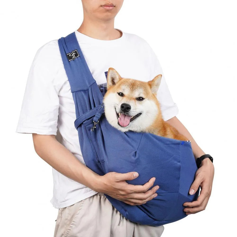 Folding cat messenger backpack carrier with breathable mesh panels in multiple colour options