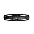 Black nylon seat belt clip for child safety seats with 5-point buckle design