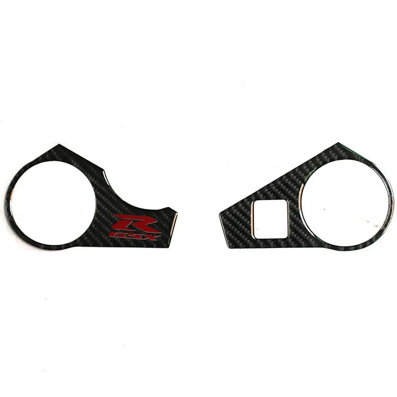 Black carbon fibre pattern adhesive sticker for SUZUKI GSXR1000 L1 upper fairing plate