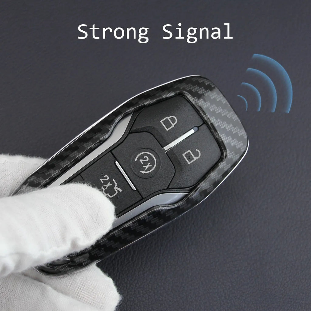 Transparent plastic car key remote protective shell showing single shell design