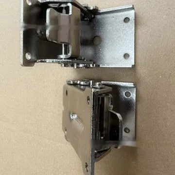 Furniture foot folding hinge for cabinets and wardrobe doors with adjustable 0-90 degree angle in multiple finish options