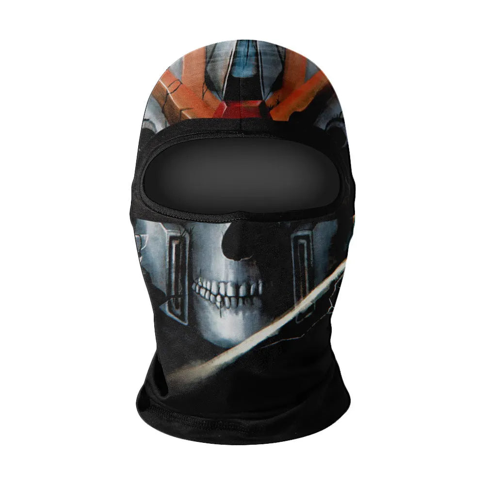 Men's summer breathable full face sun protection quick-drying ice silk polyester balaclava