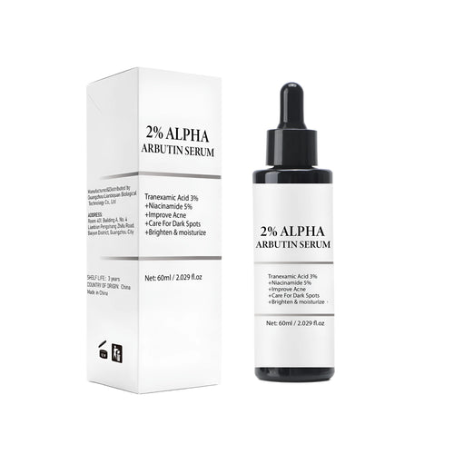 Alpha-Arbutin Care Solution Facial Serum 60ml bottle with 38mm diameter