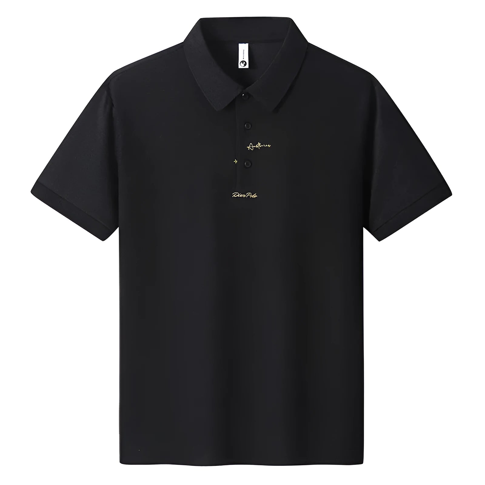Men's cotton loose fit t-shirt with letter pattern in khaki colour showing short sleeves and casual design