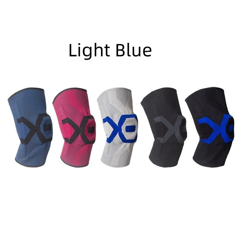 Men's silicone knee pads for athletic protection in multiple colour options