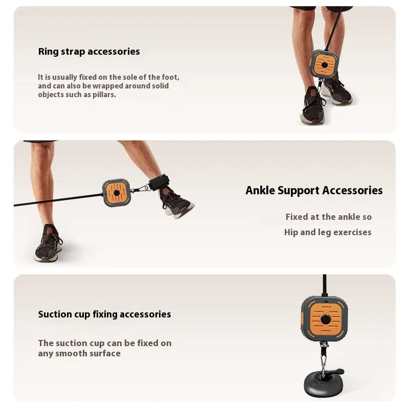 Adjustable power pump chest expander in vibrant orange or navy blue for home strength training
