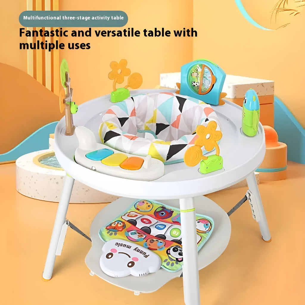 Baby jumping chair gymnastic rack in duck or lion style with interactive toys