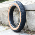 Brown 20 x 4.0 inch rubber tyre for electric beach car and snowmobile