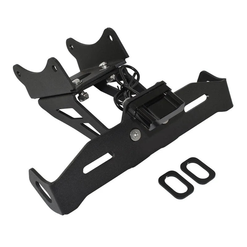Black aluminium alloy licence plate bracket for Honda motorcycle rear short tail mount