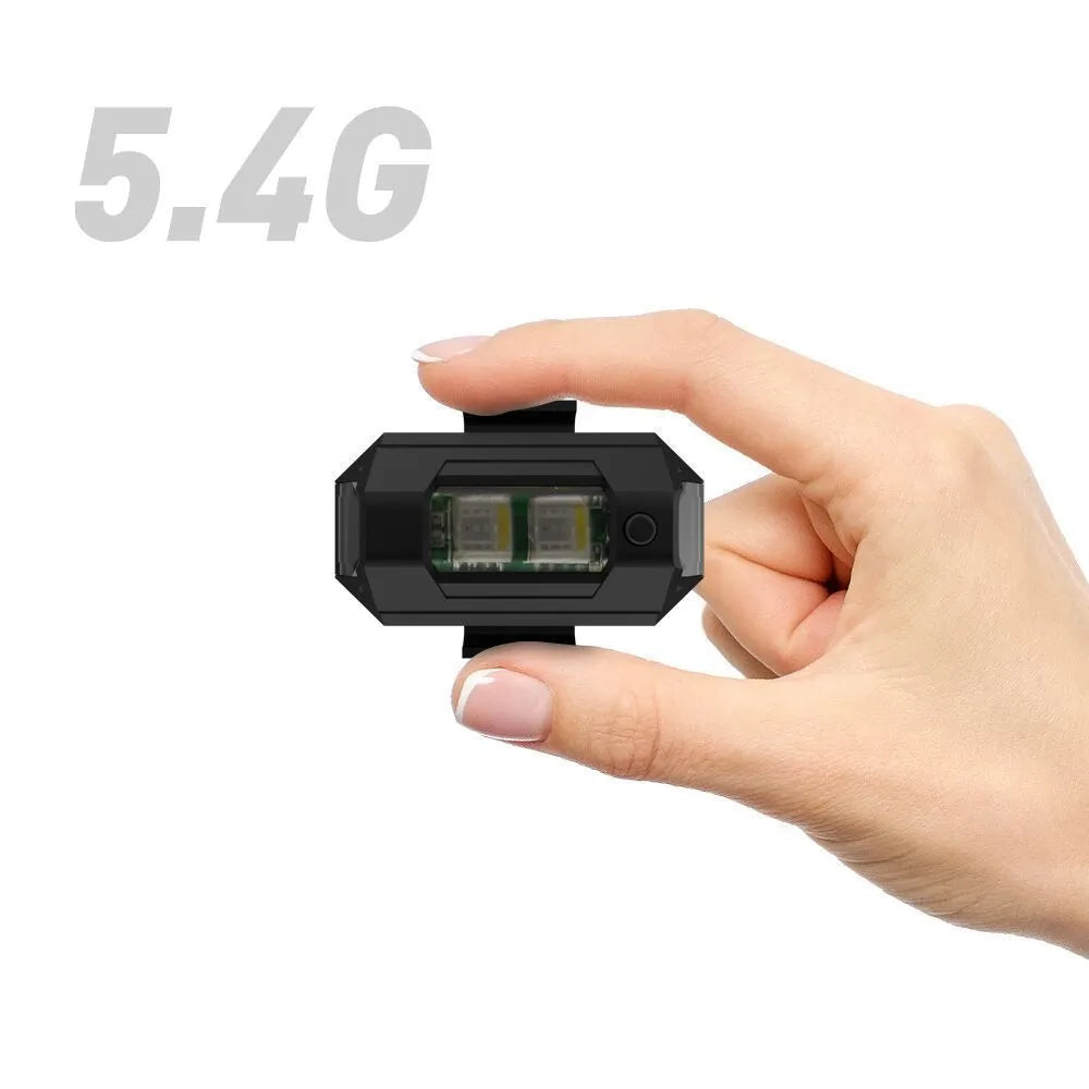 Drone signal strobe light with 7 colour options and universal mounting accessories