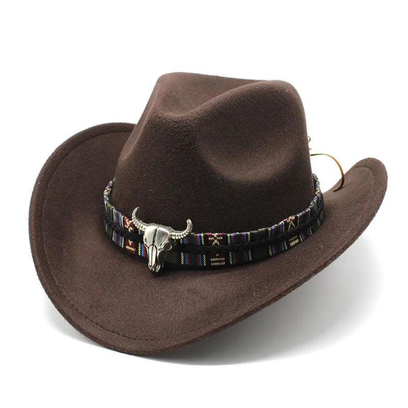 Western cowboy hat in bell crown style made from polyester fabric available in multiple colours