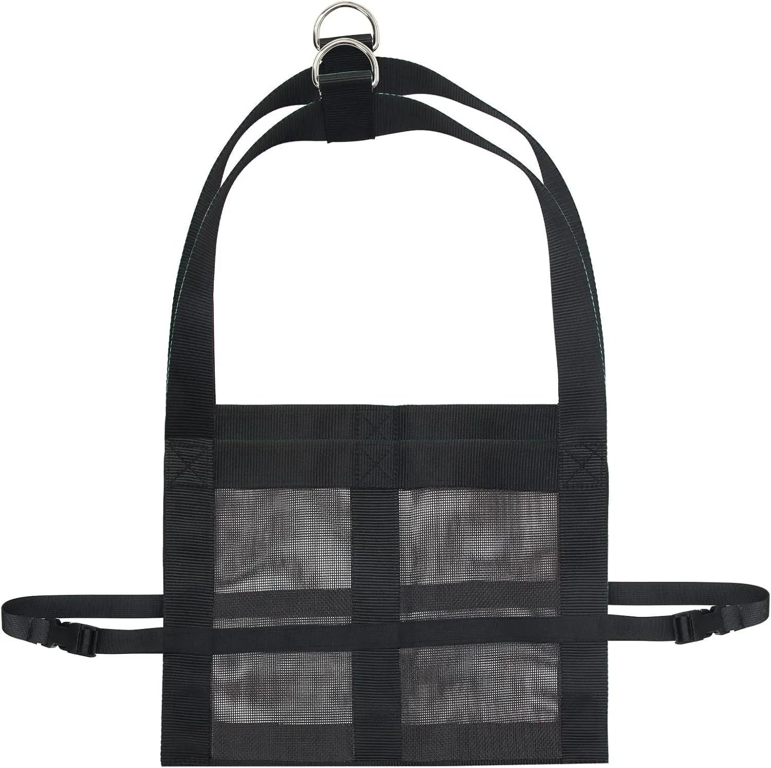 Black livestock weighing sling measuring 35 by 150 centimetres for calves and large dogs.