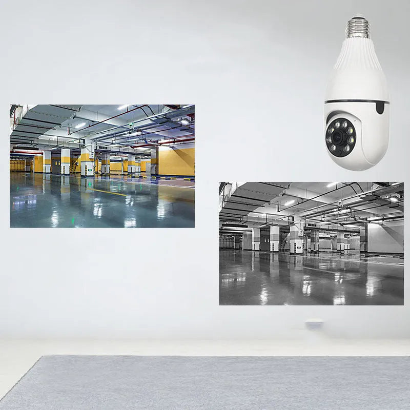 Wireless HD security camera with wide-angle lens and dual-light night vision for 10-metre range monitoring
