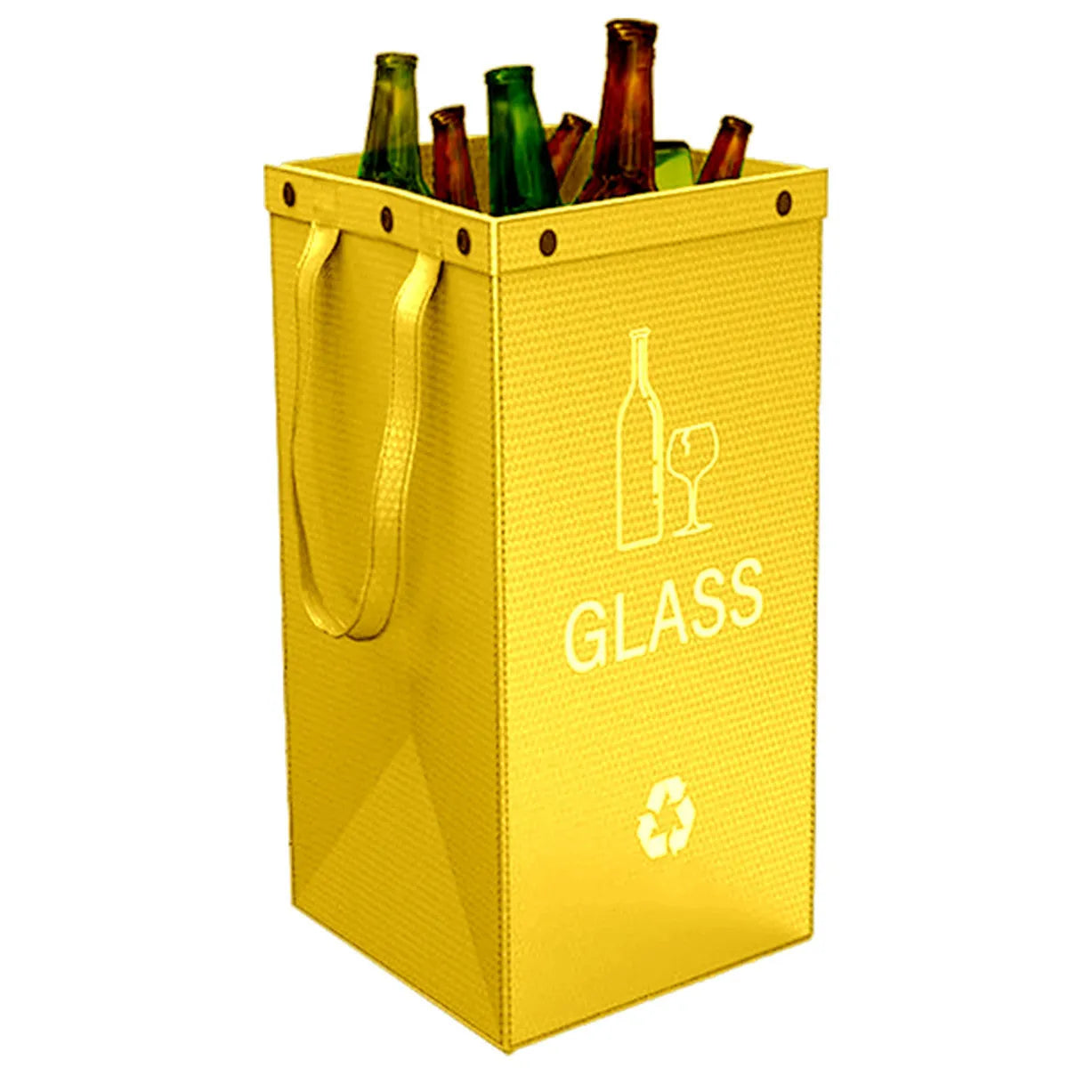 Blue 40L reusable PP waste sorting bag, 30cm wide by 50cm tall, standing upright.