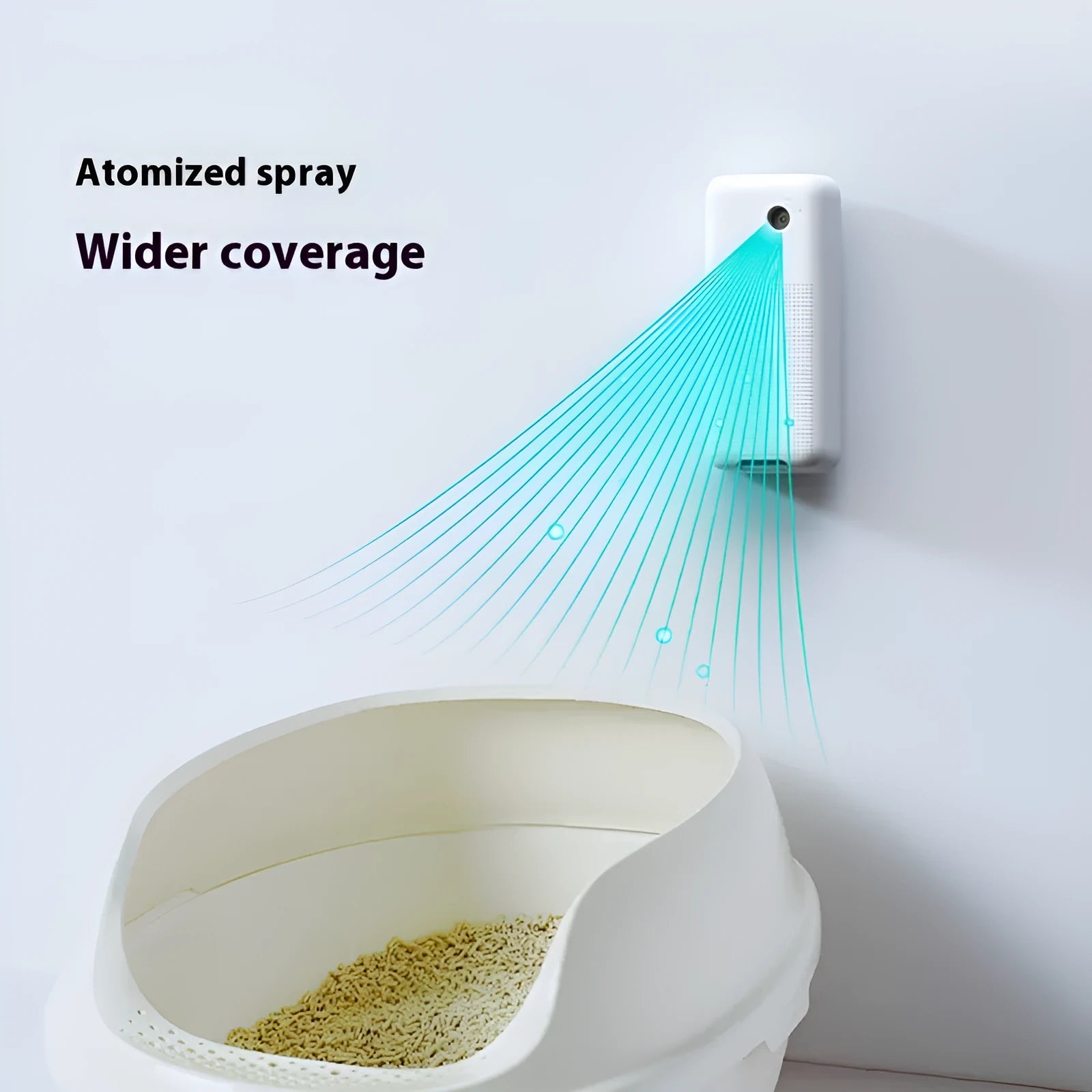 Xiaopei smart automatic spray deodorising machine for pet litter boxes with external mounting bracket